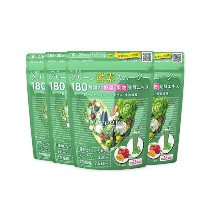 [四盒装]Vegie 瘦身美容酵素 20份 果蔬味 日本原装 减脂瘦身