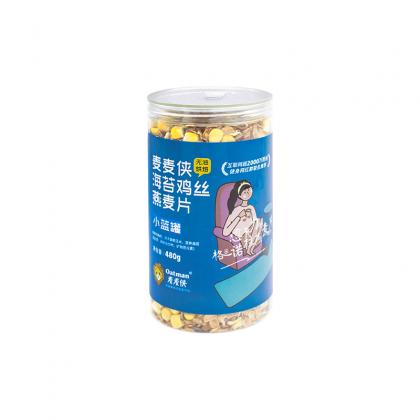 麦麦侠 小蓝罐 海苔鸡丝麦片480g 健康营养