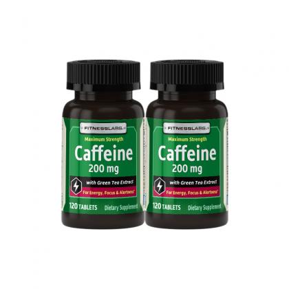 肌魔减脂组合 肌魔咖啡因&绿茶精华片120片*2瓶装